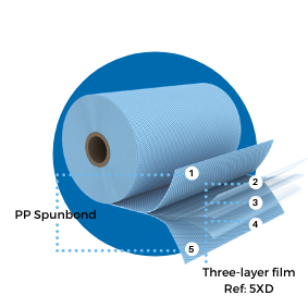 Three-layer-barrier-film-with-PP-spunbond